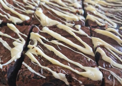 Brownies with white chocolate